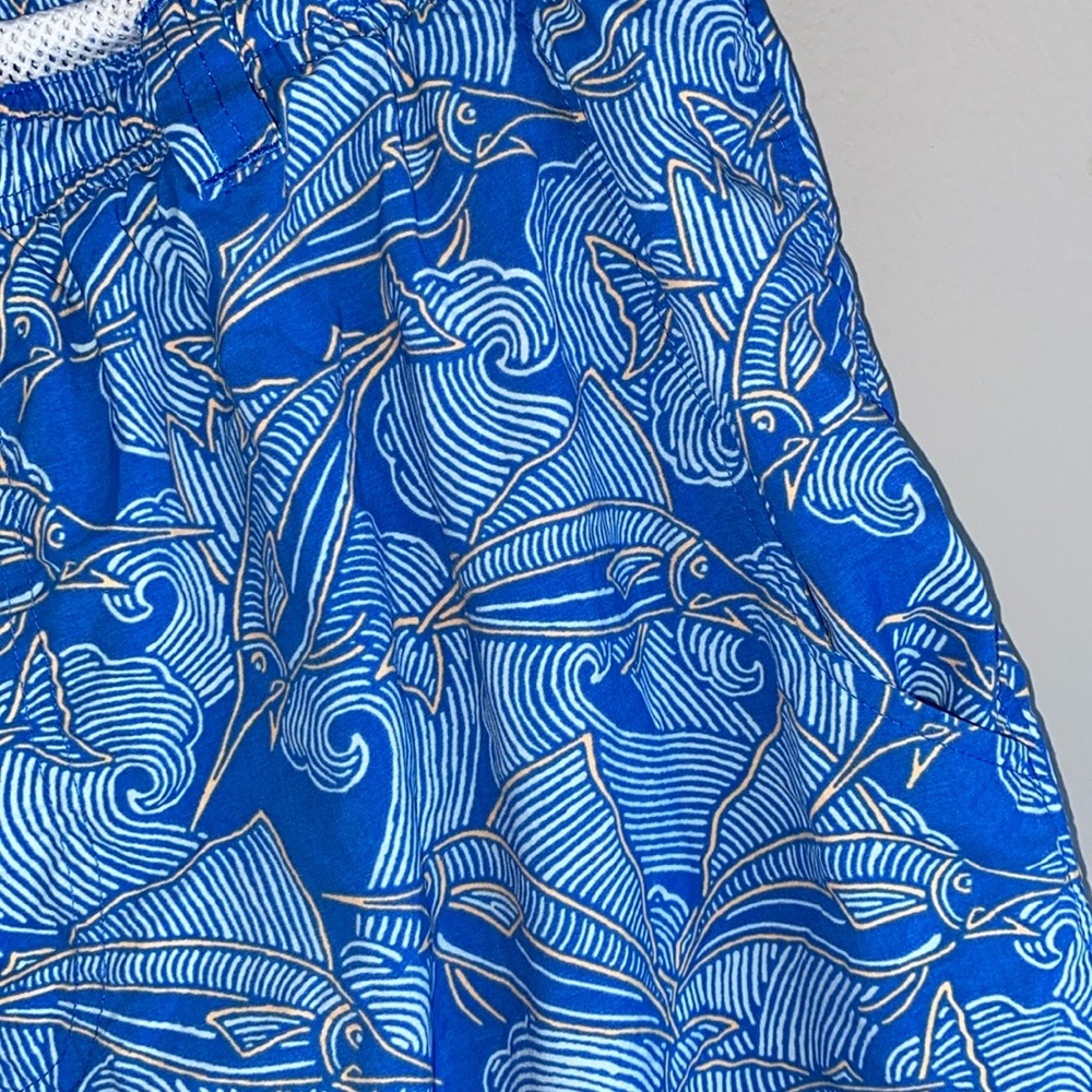 Columbia Blue Swim Trunks Quick-Dry Elastic Waist - Picture 5 of 10